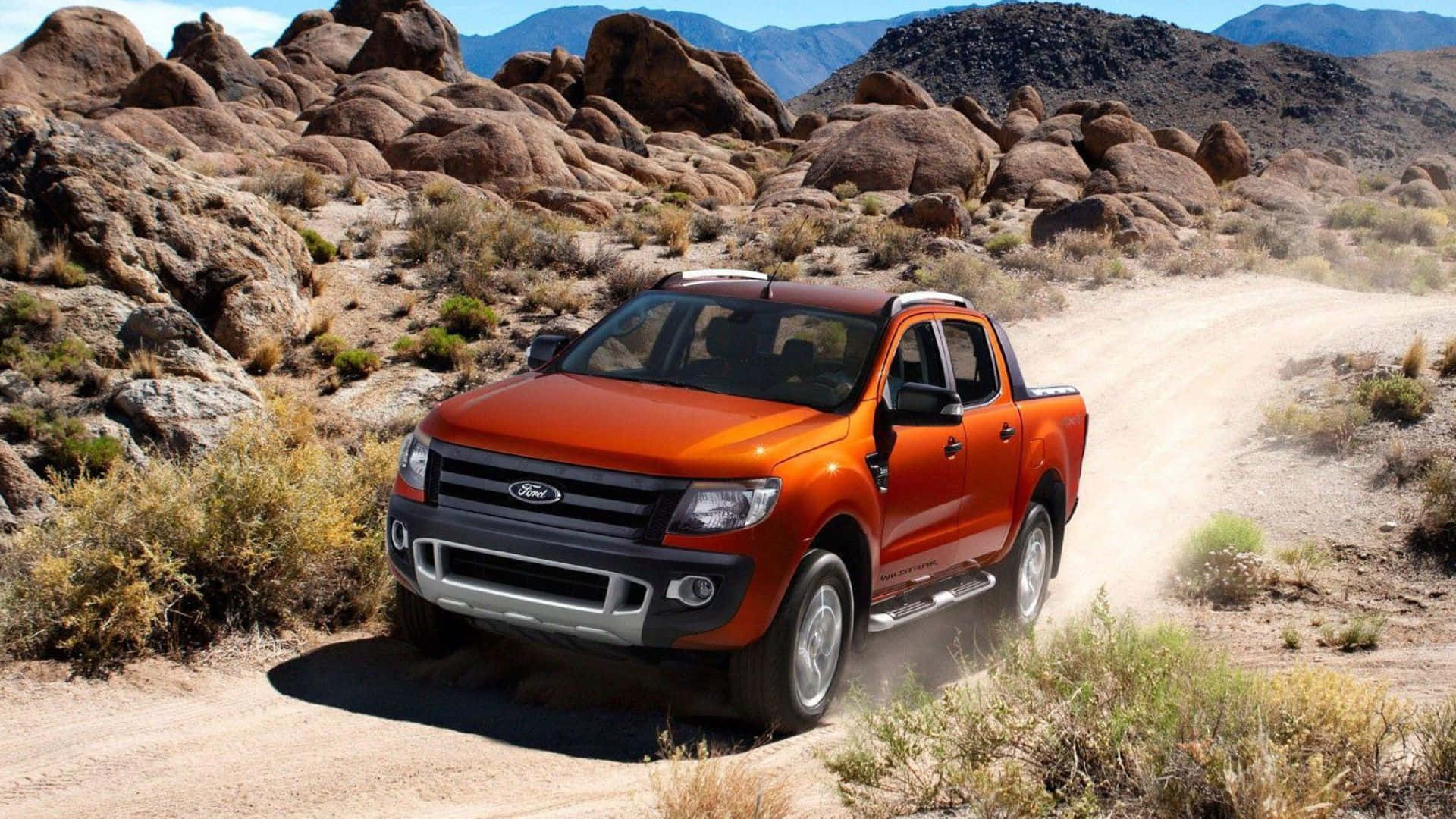 Majestic Ford Ranger on a Scenic Off-Road Adventure Wallpaper