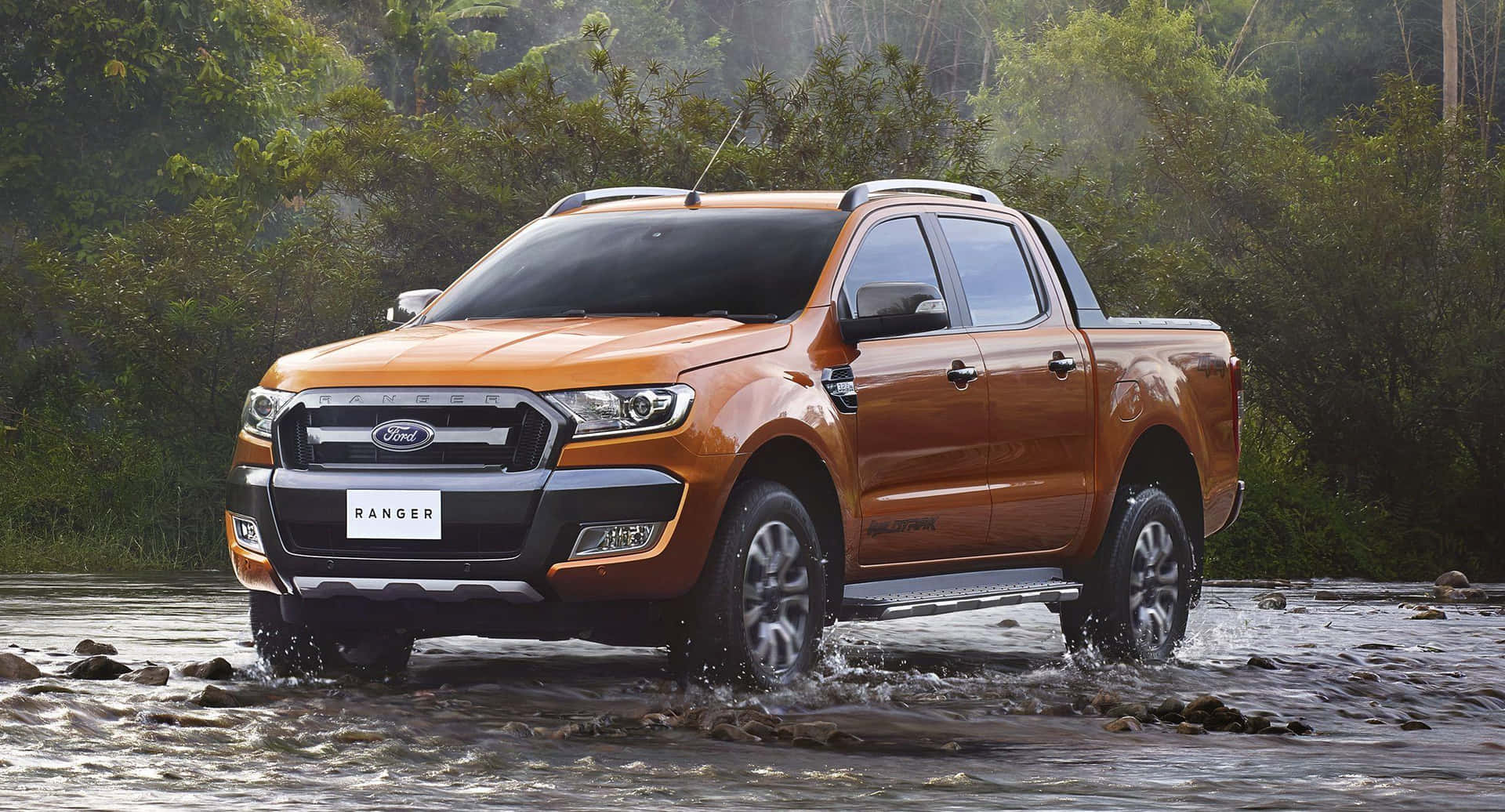Powerful Ford Ranger in Action Wallpaper
