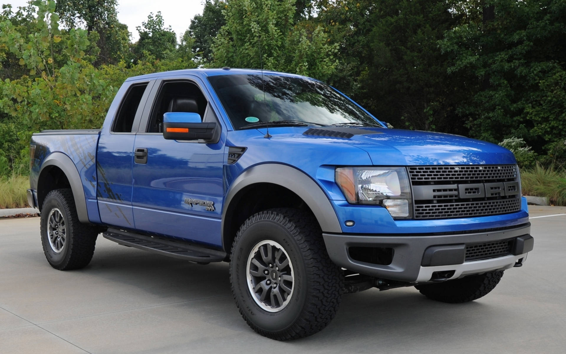 Ford Raptor In Blue Lightning Color