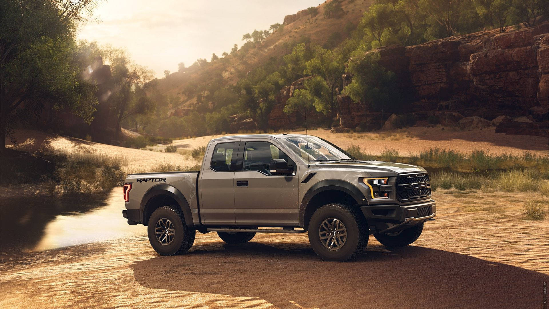 Ford Raptor In Metallic Grey Color Picture
