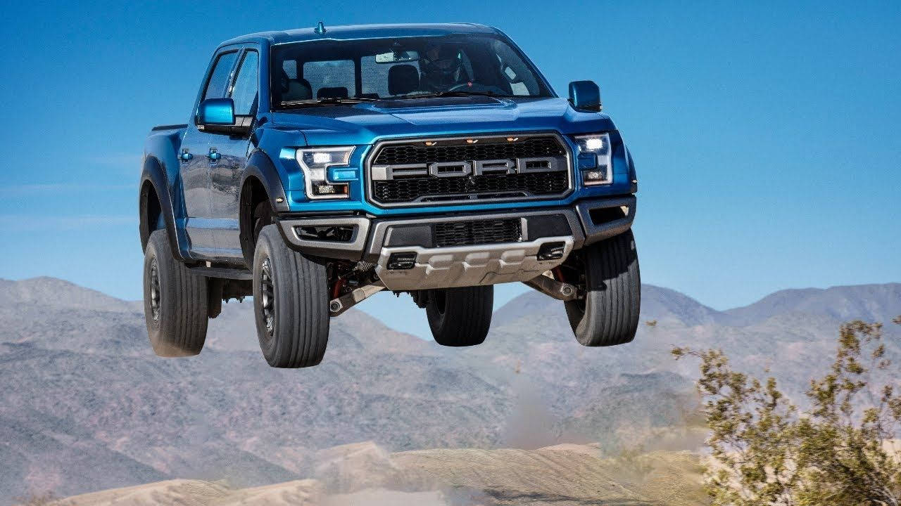 Ford Raptor In Midair Picture
