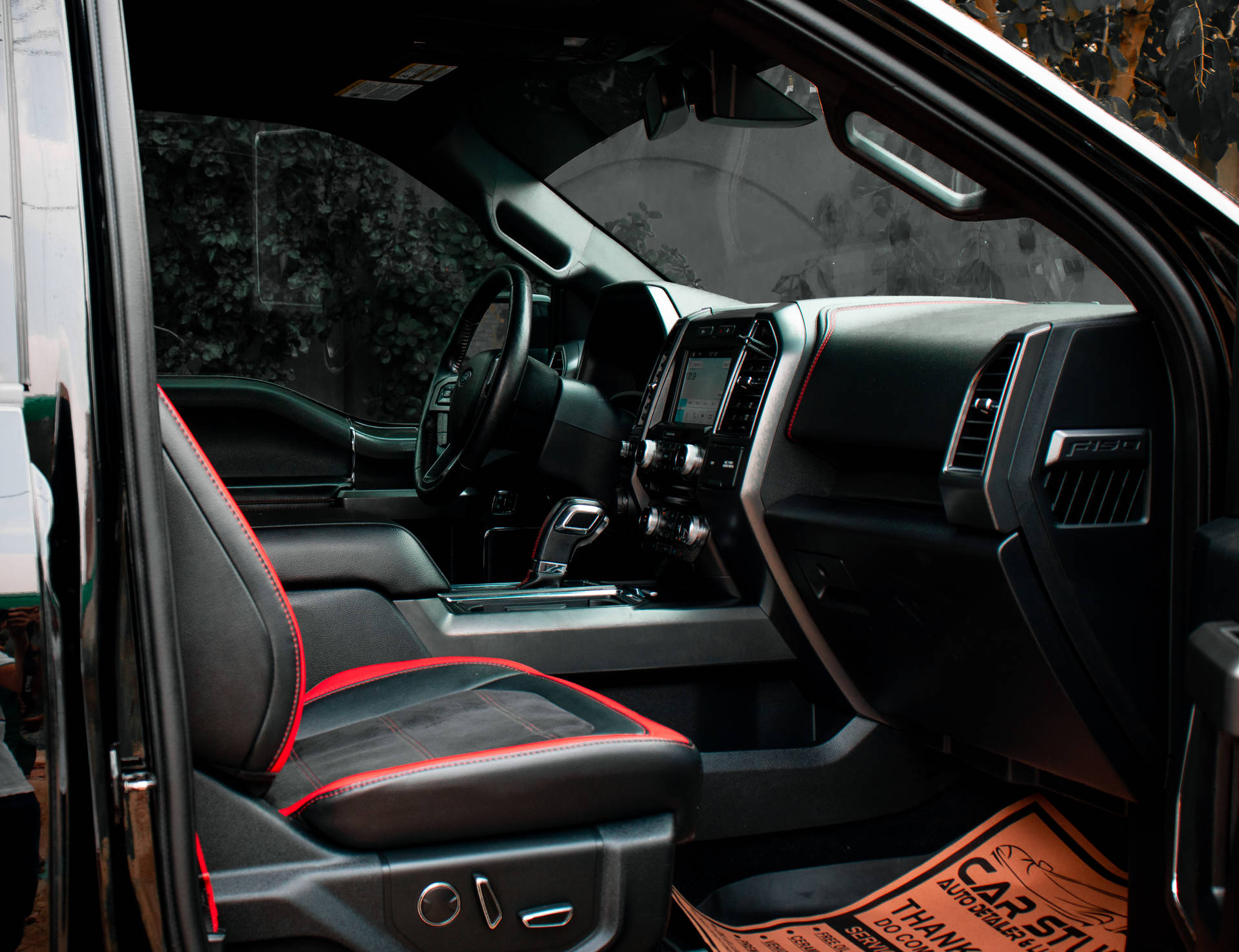 Ford Raptor Red Leather Seat