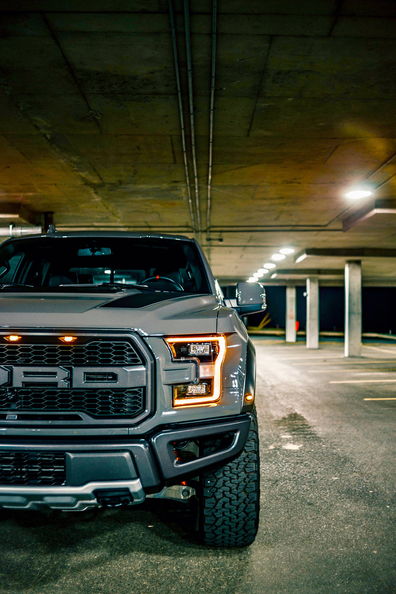 Ford Raptor With Orange Led Headlights Picture
