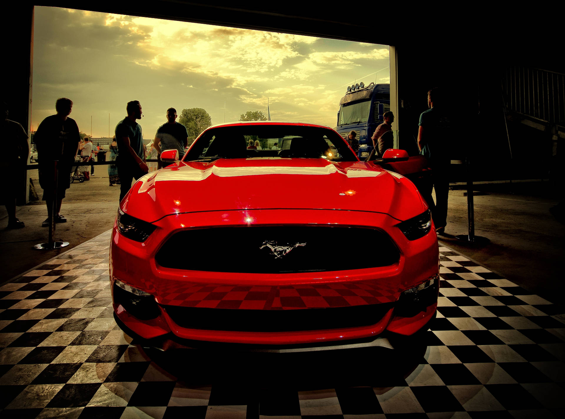 Ford Red Mustang Wallpaper