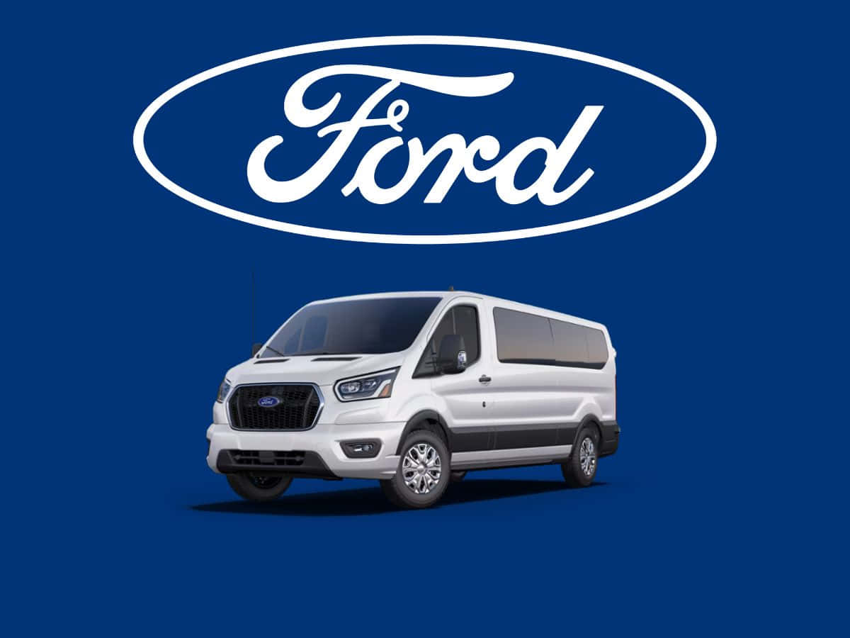 Sleek and Modern Ford Transit on the Road Wallpaper