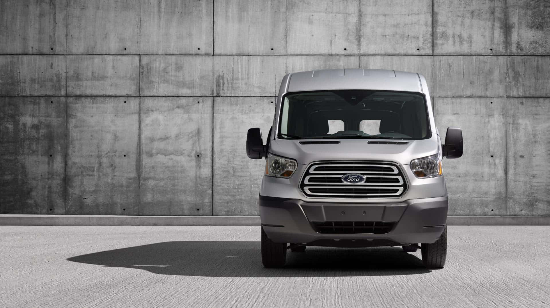 Ford Transit Parked by the Ocean Wallpaper