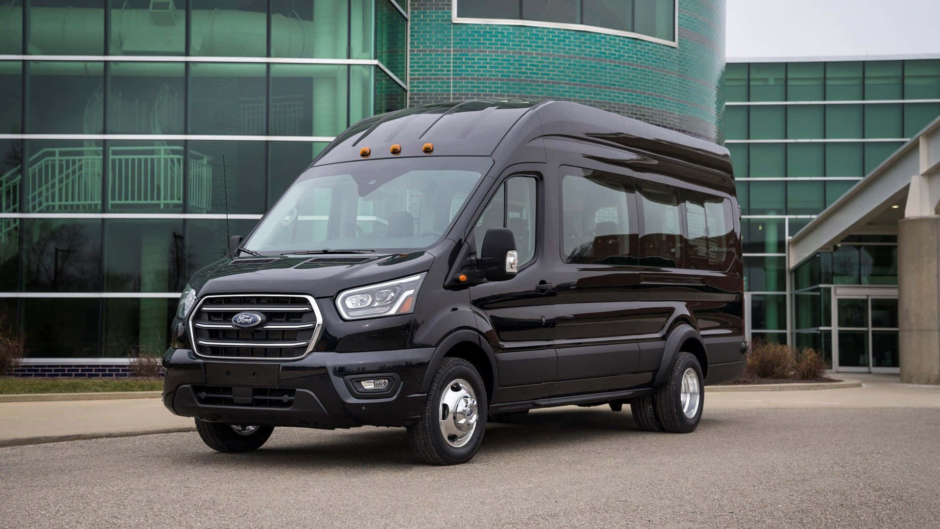 A stylish Ford Transit in motion Wallpaper