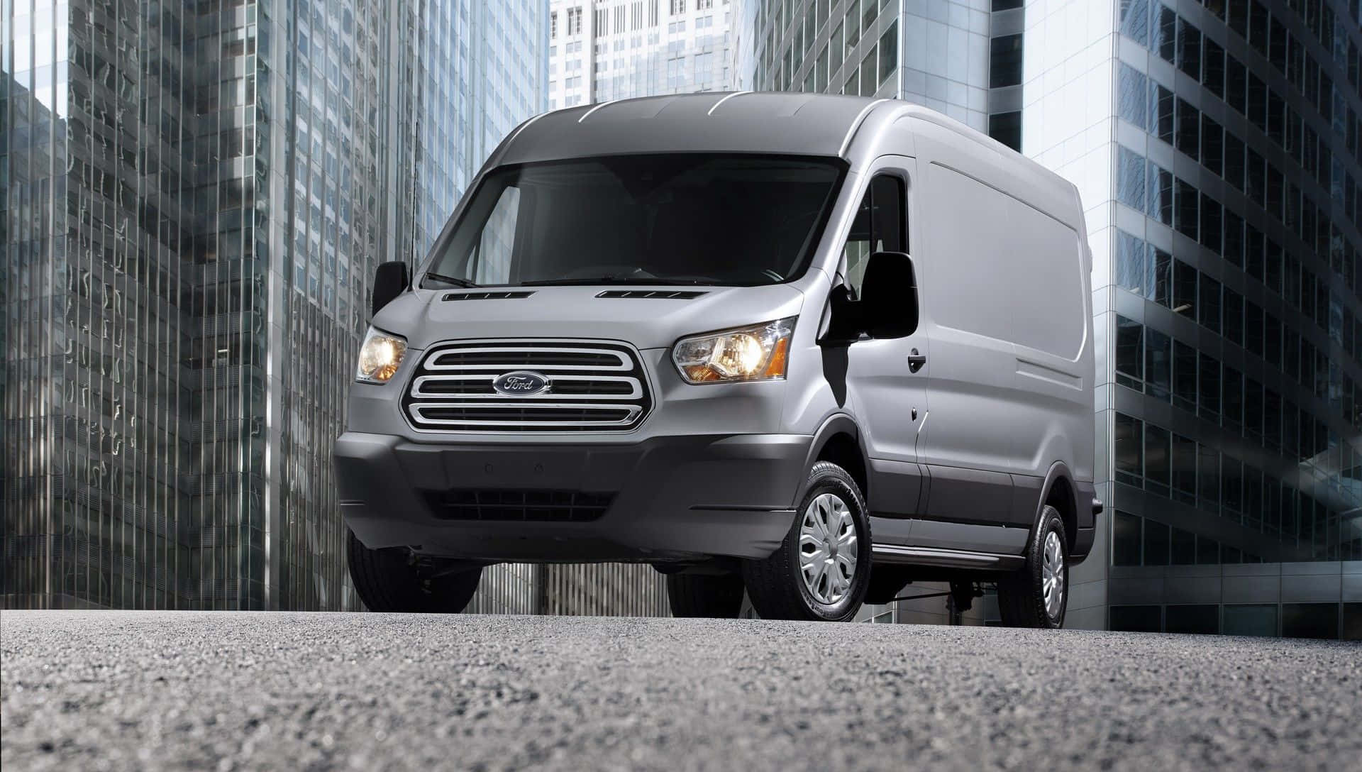 Stylish Ford Transit on the Road Wallpaper