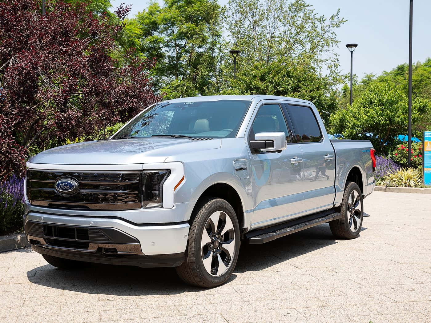 The 2020 Ford F - 150 Is Parked In Front Of A Brick Wall