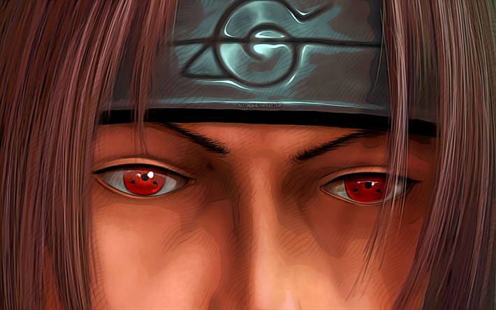 Forehead Protector Naruto Itachi Uchiha 4k Wallpaper