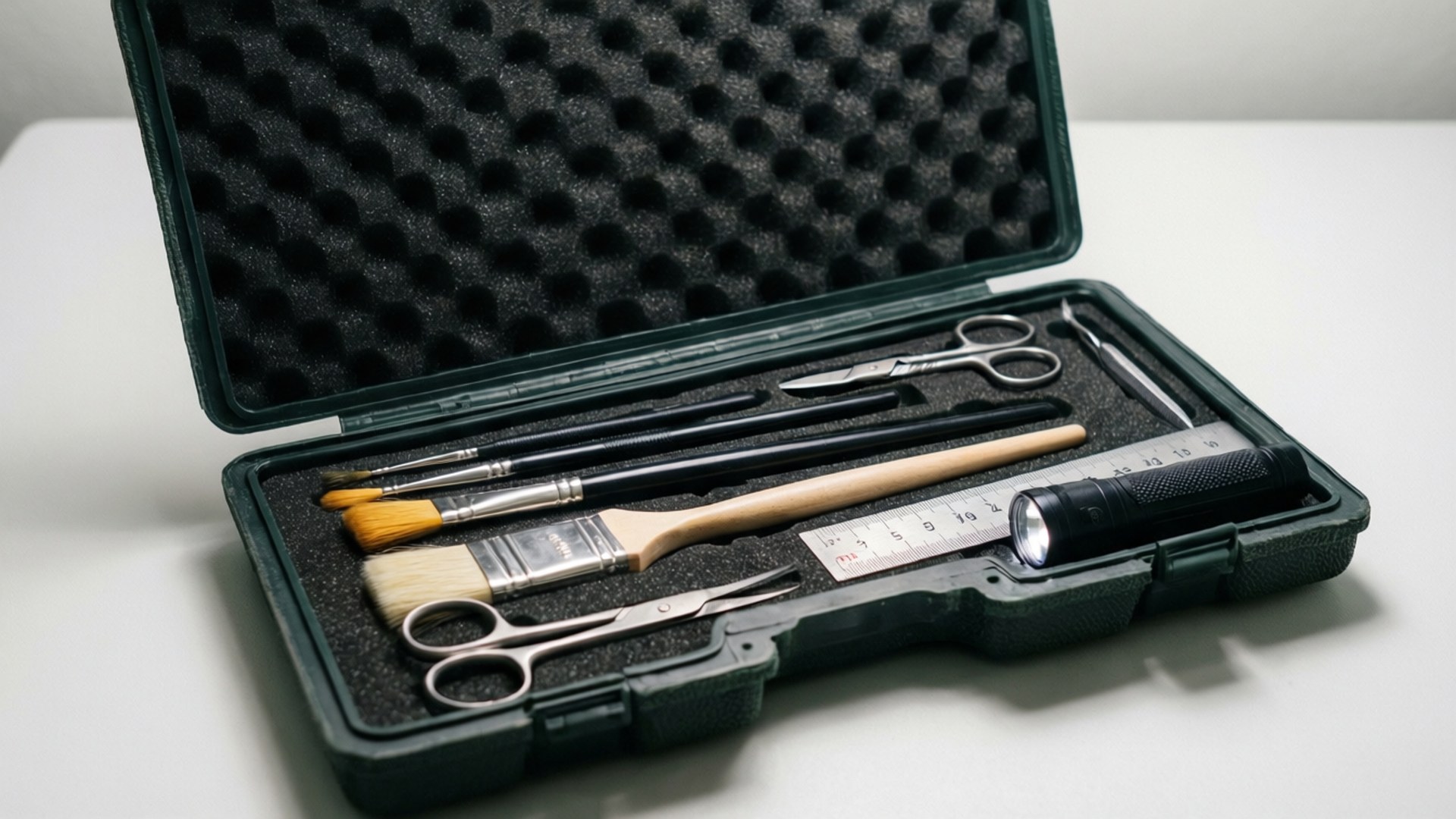 Forensische Gereedschapsset Array Achtergronden