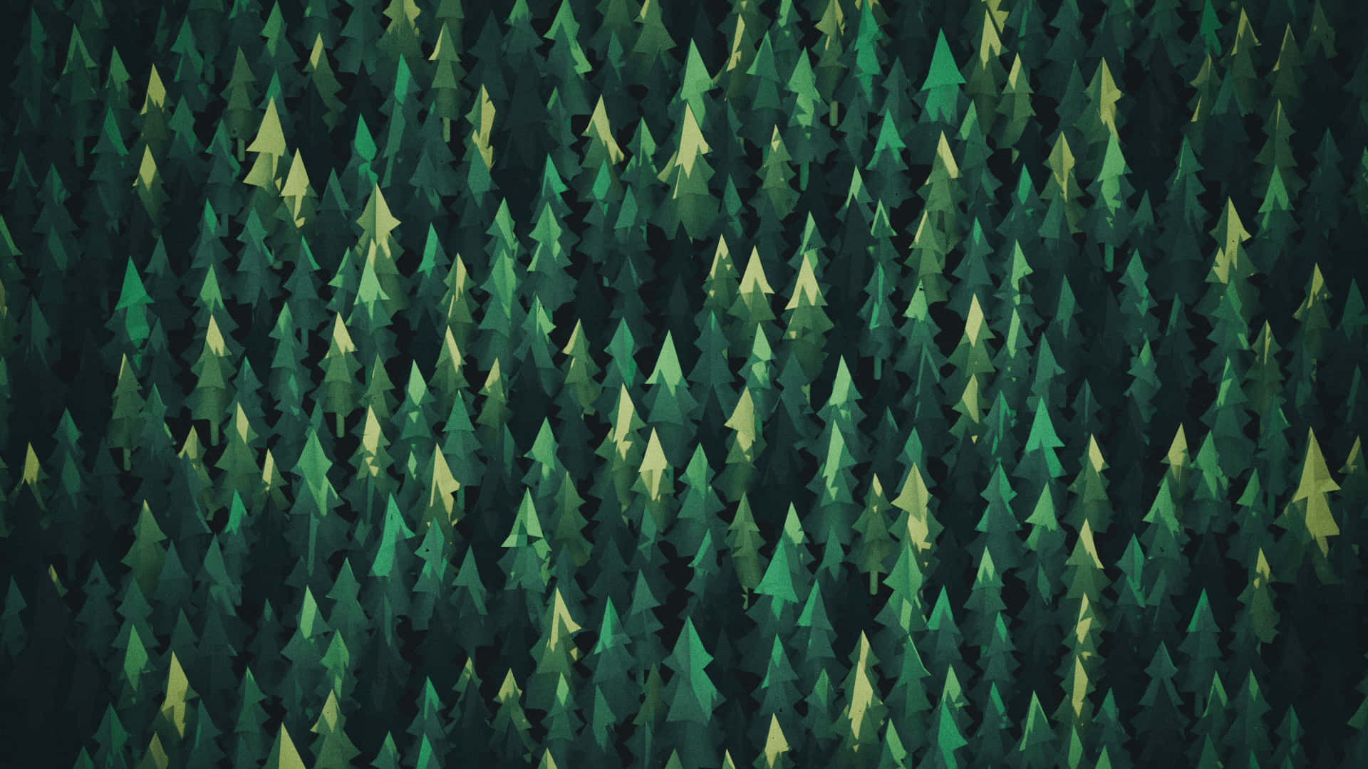 a green forest with trees on it