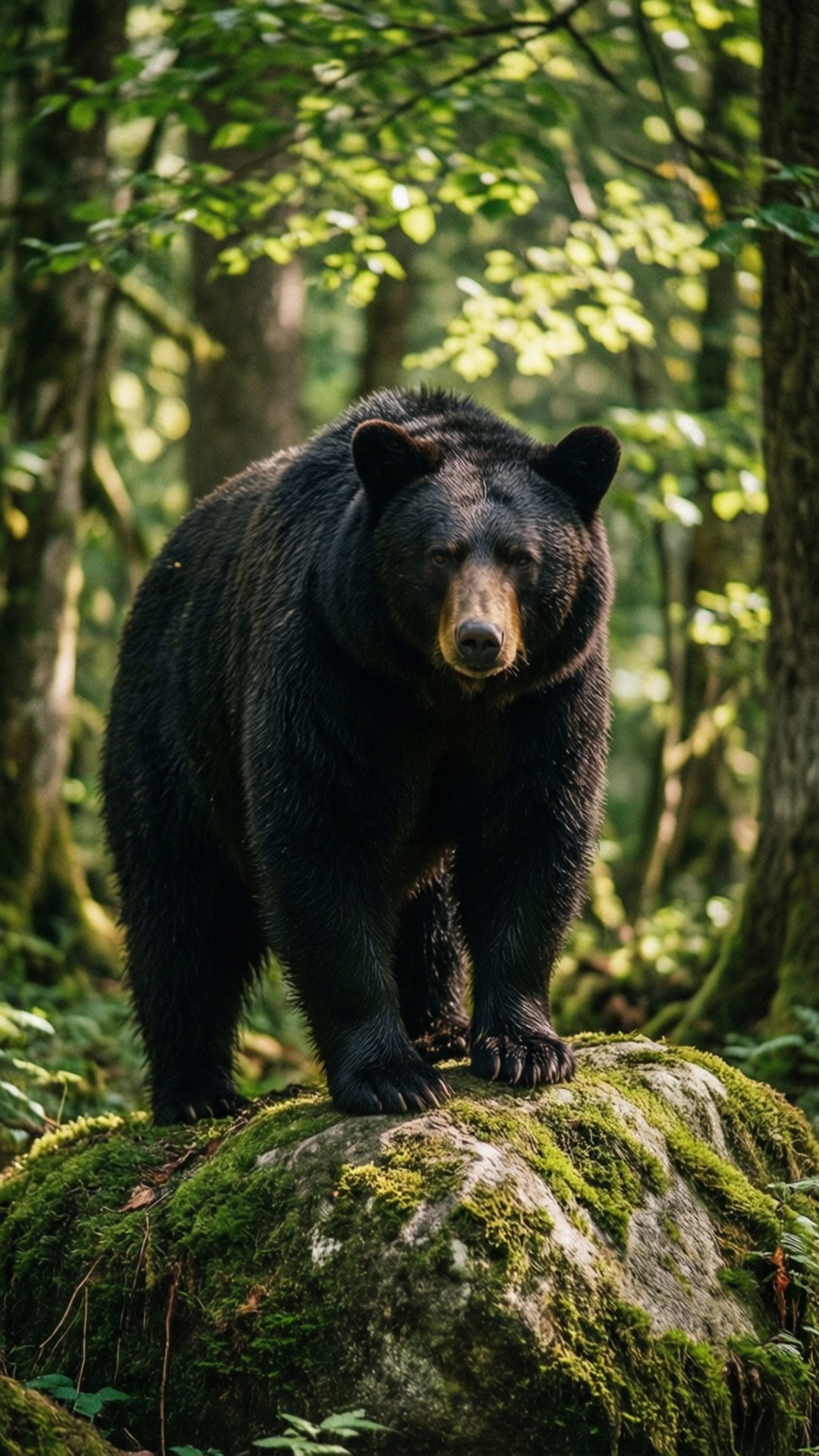 Orso nero della foresta Sfondi