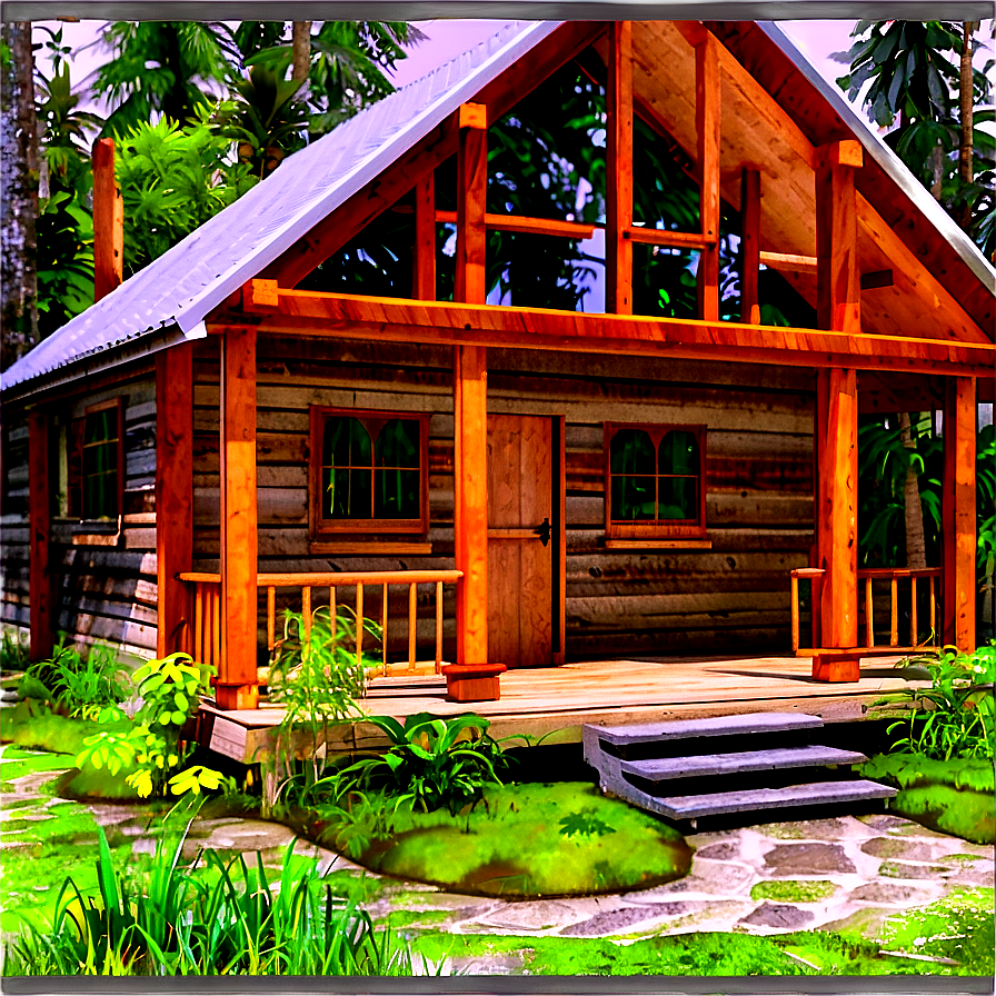 Forest Cabin Retreat Png Hct59 PNG
