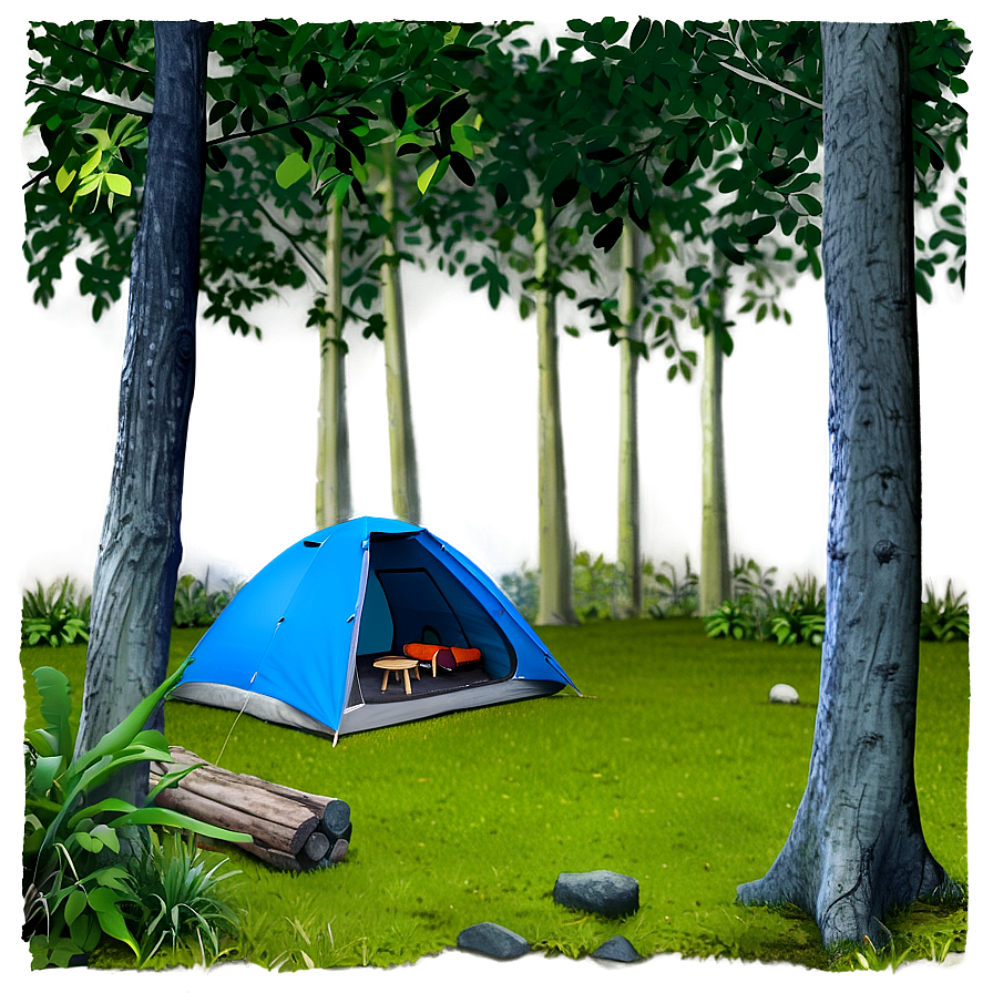 Forest Campsite Area Png 05252024 PNG