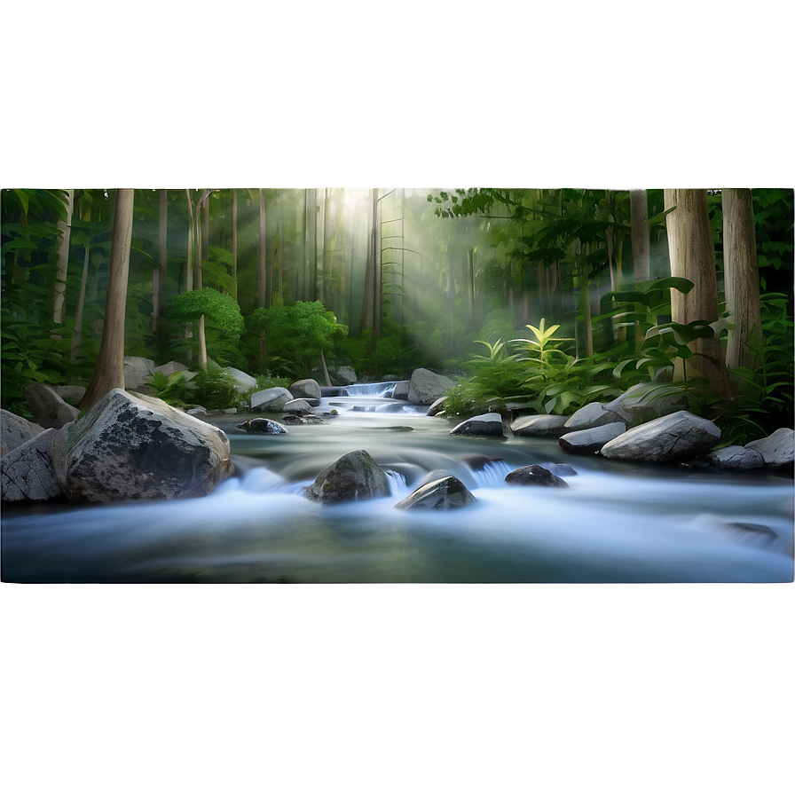 Download Forest Creek Serenity Png Knf | Wallpapers.com