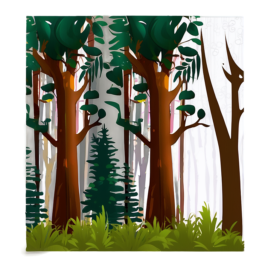 Download Forest Doodle Png Jjm32 | Wallpapers.com