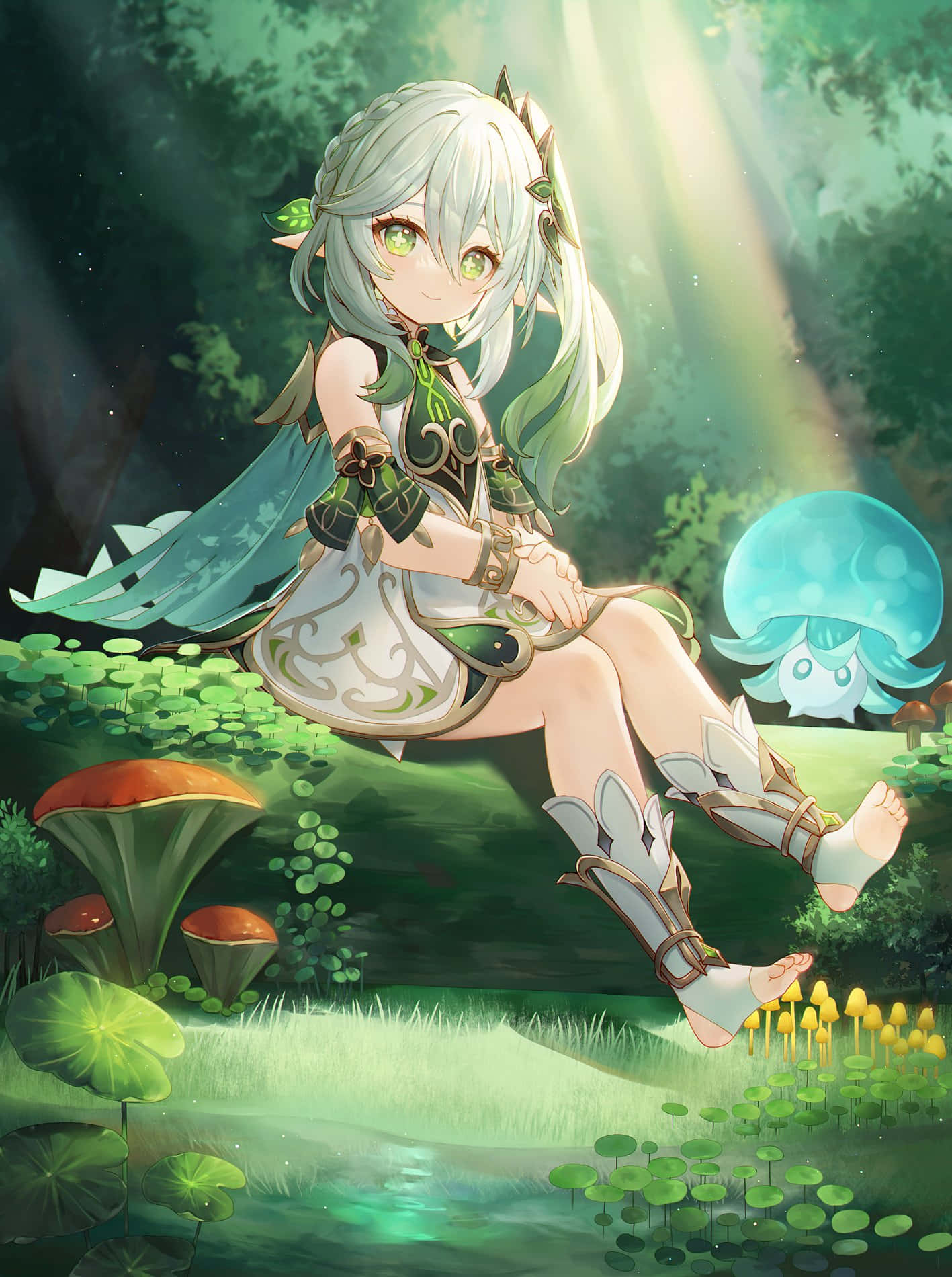 Forest Fairy Nahida Wallpaper