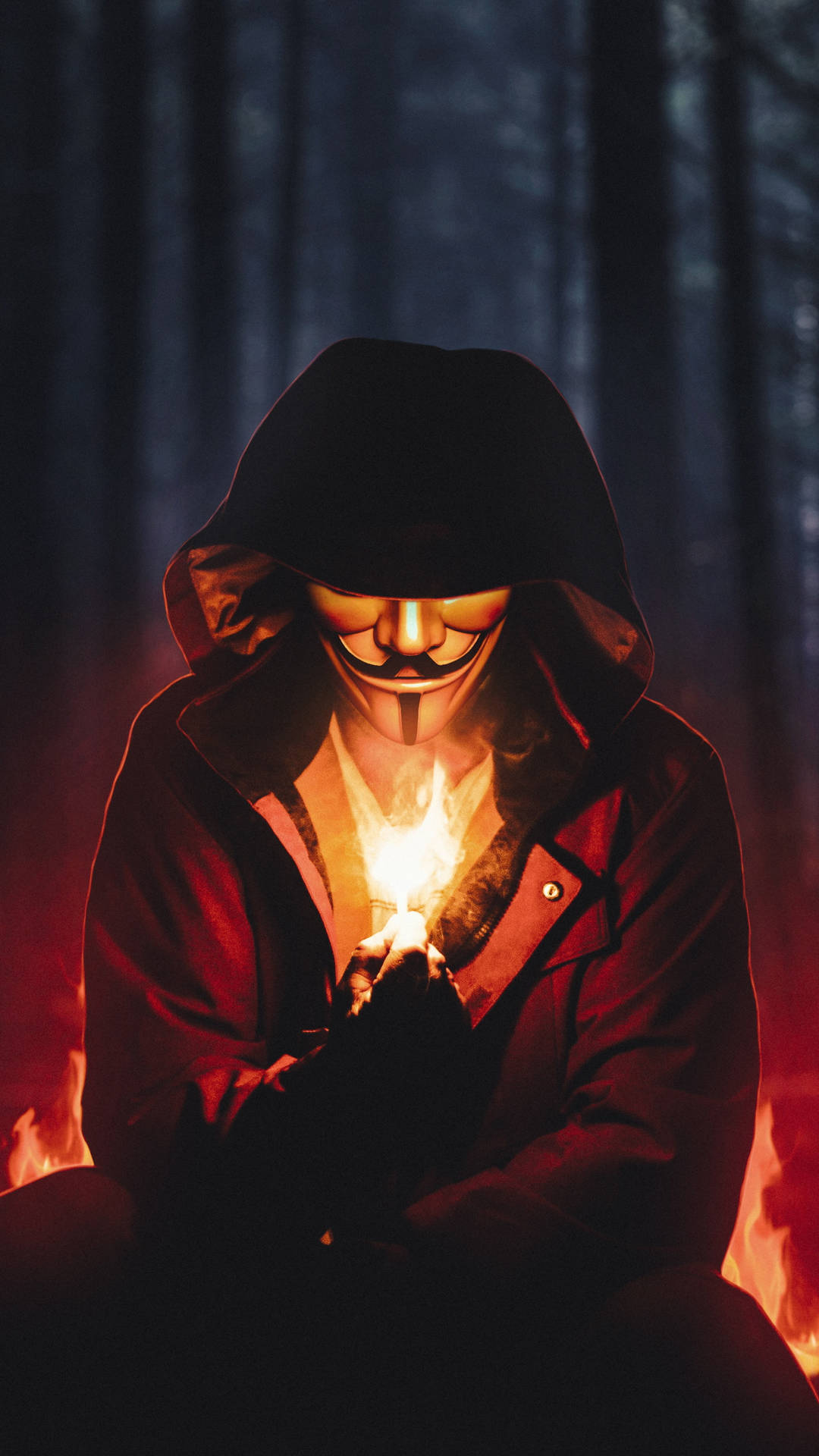 Forest Fire Hacker Mask