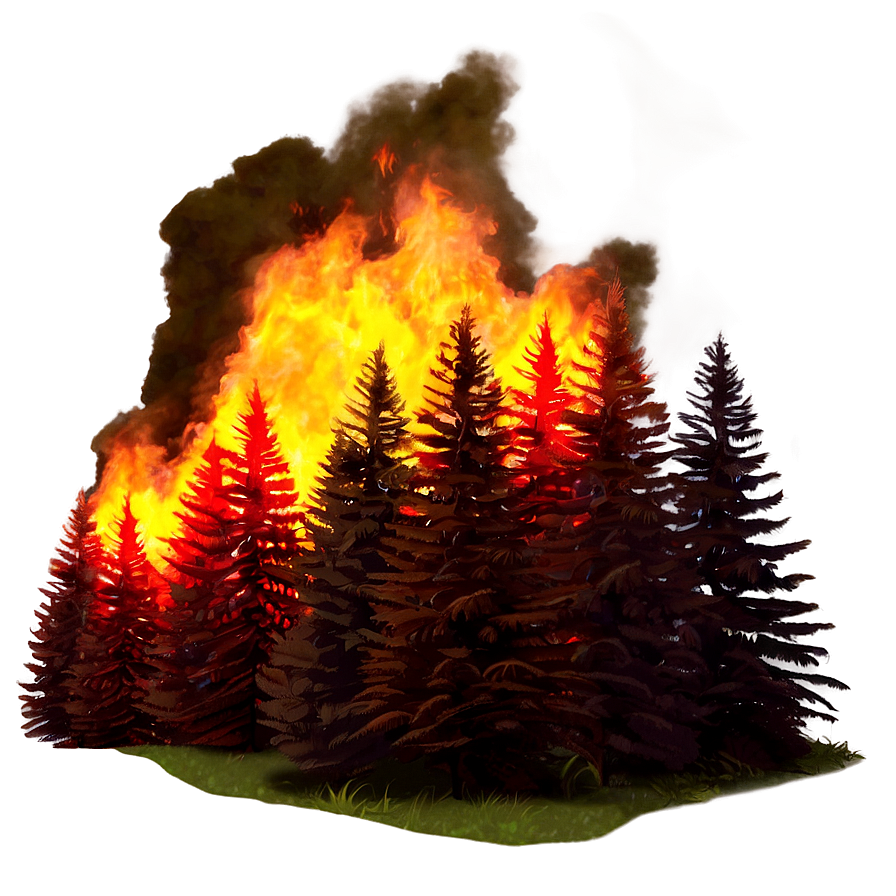 Forest Fire Night Png Lak20 PNG
