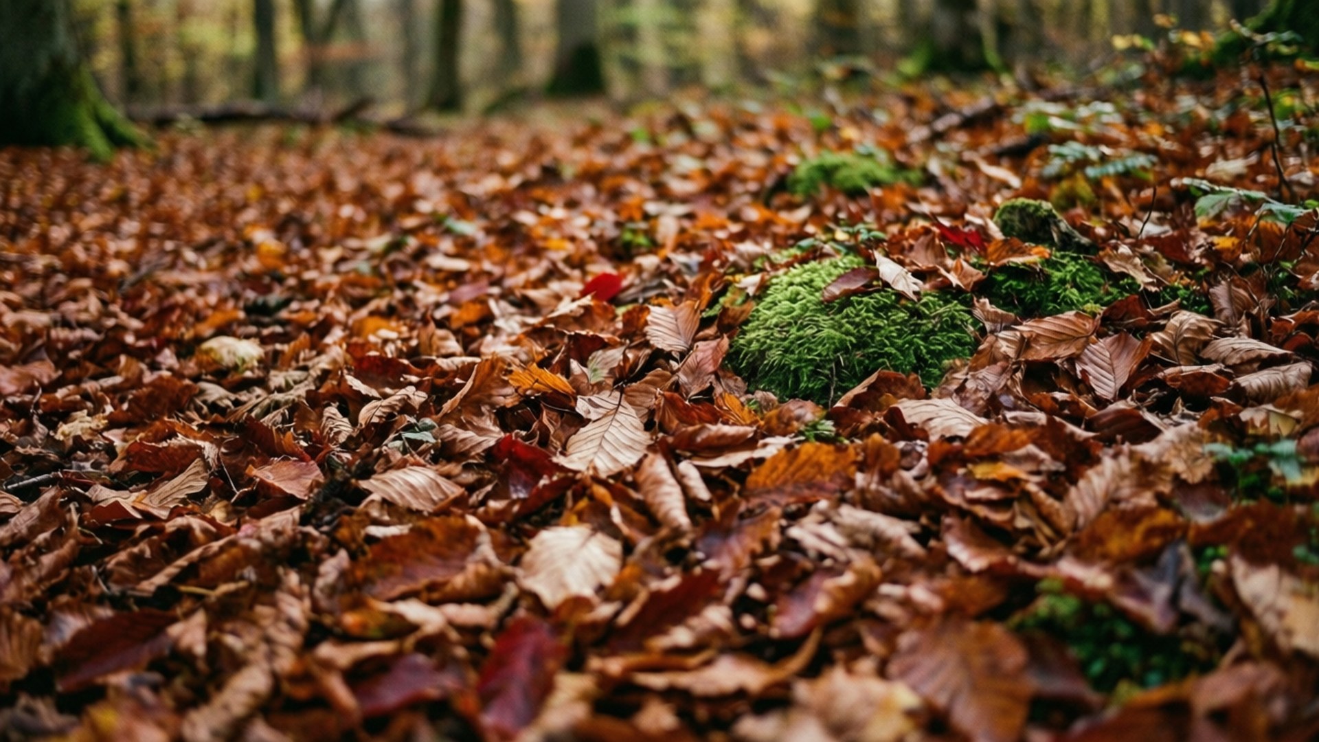 Waldboden-Teppich Wallpaper