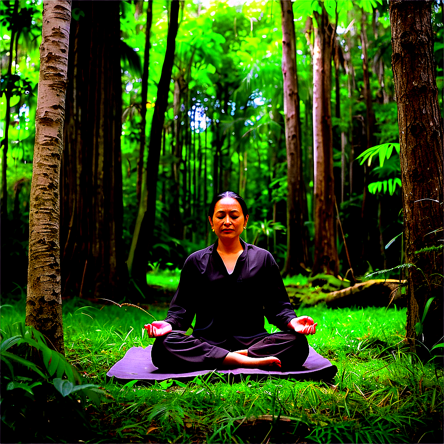 Download Forest Meditation Escape Png Ows91 | Wallpapers.com