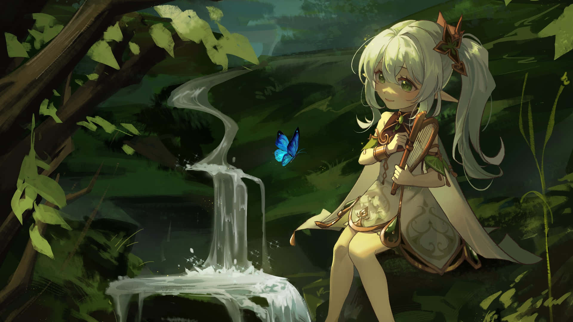 Forest Melody Anime Character Wallpaper