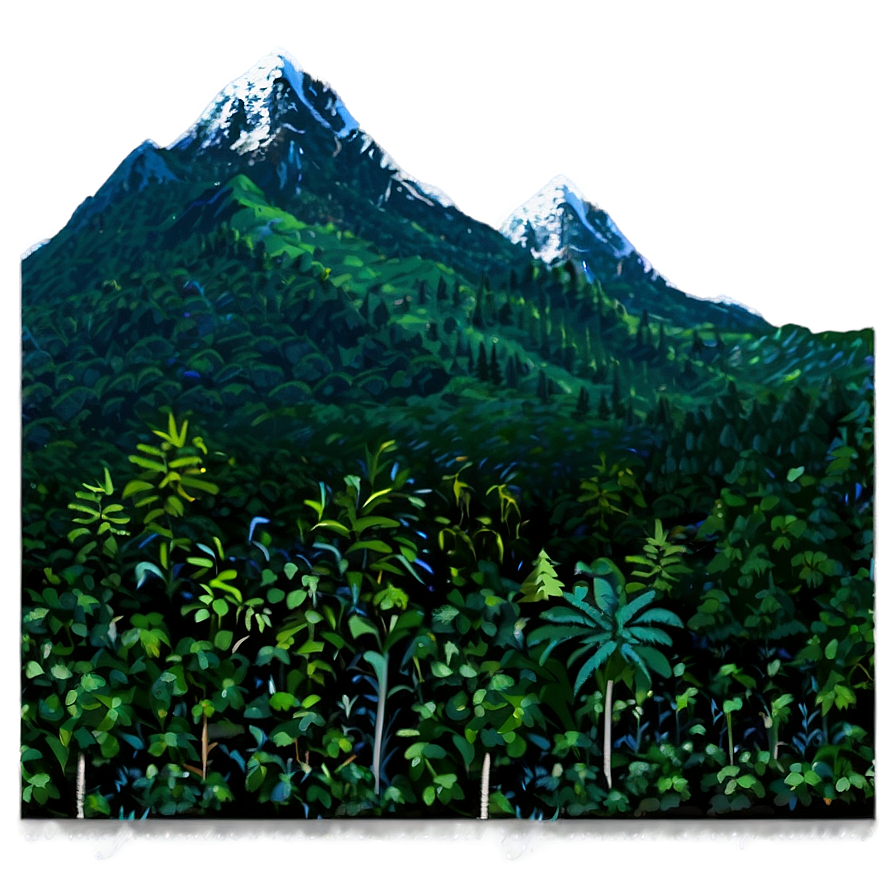 Forest Mountain Range Png 31 PNG