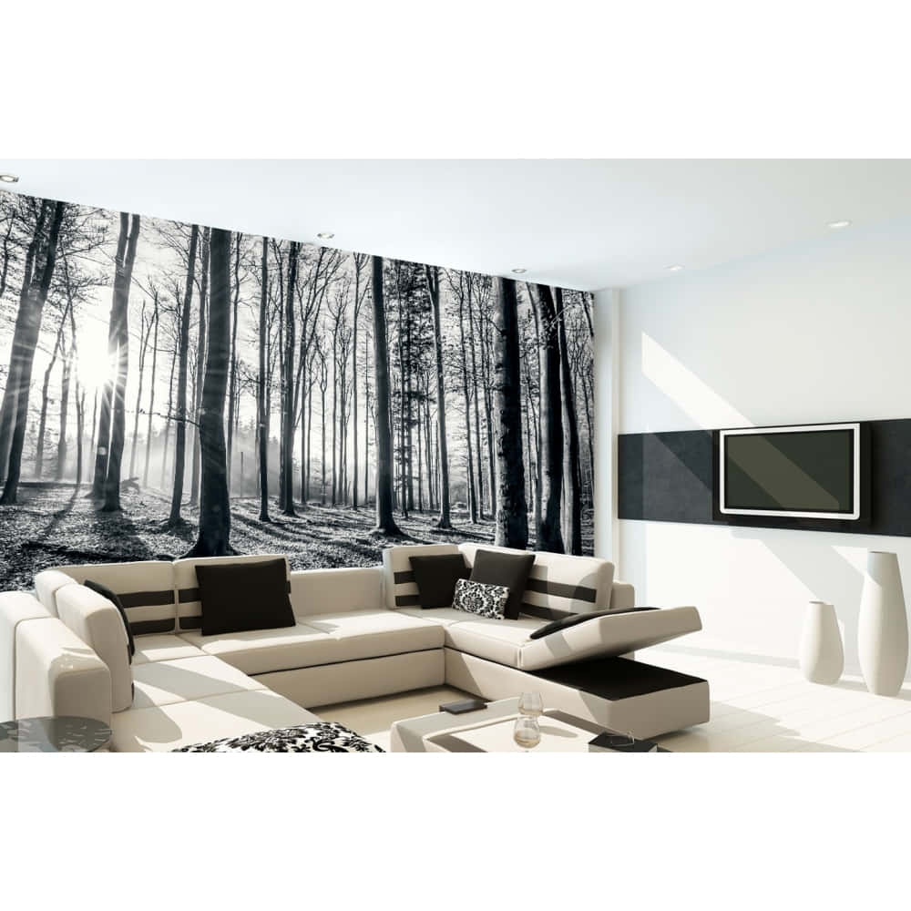 Forest Mural Modern Living Room Decor Wallpaper