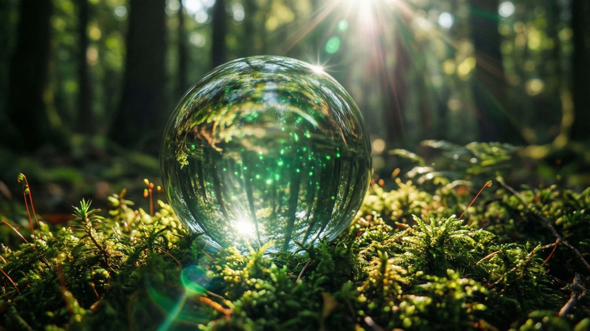 Forest Orb Macro Fonds d'écran
