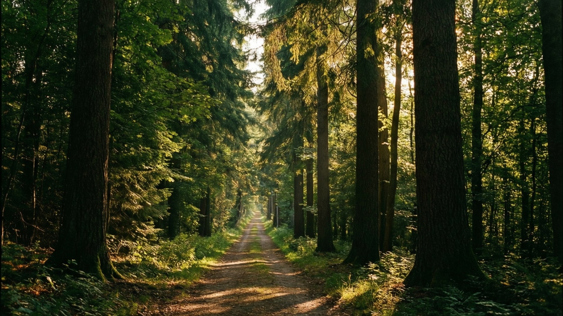 Perspective du Chemin Forestier Fonds d'écran