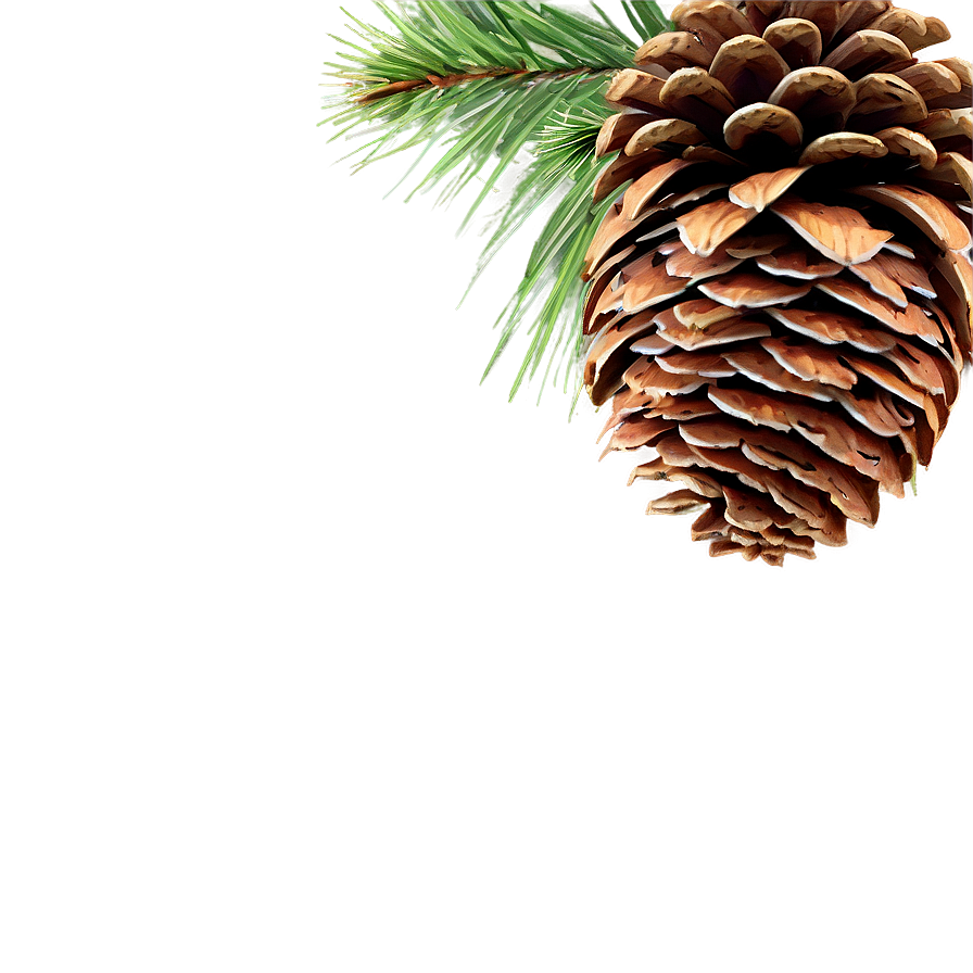 Forest Pinecone Artwork Png 06132024 PNG