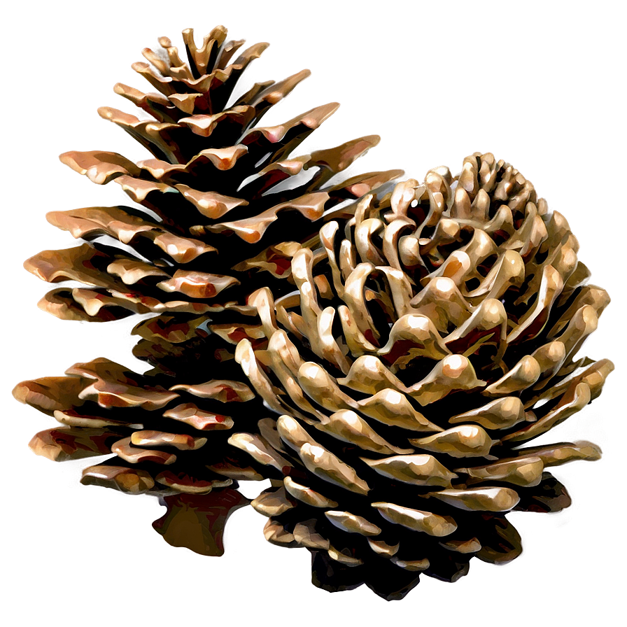 Forest Pinecone Artwork Png Rme PNG