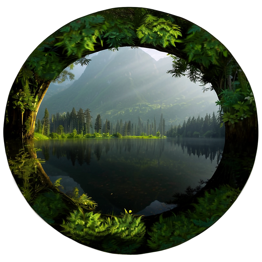 Download Forest Reflection Lake Png 10 | Wallpapers.com