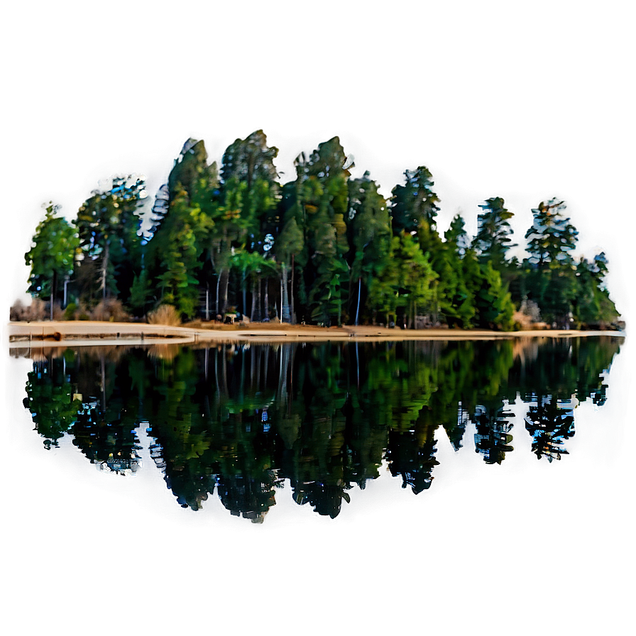 Forest Reflection Lake Png Uki76 PNG