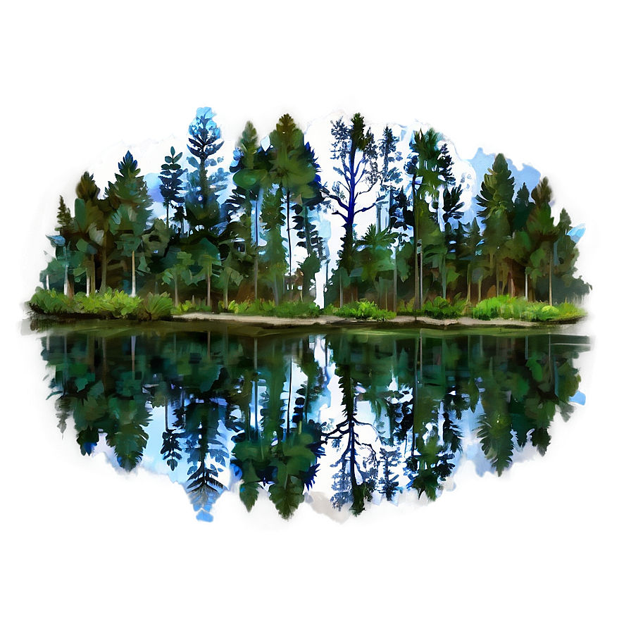 Forest Reflection Png 48 PNG