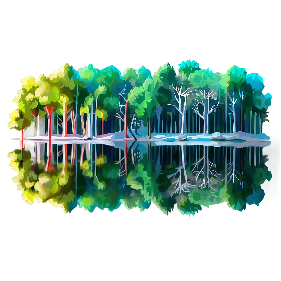 Forest Reflection Png Nhv24 PNG