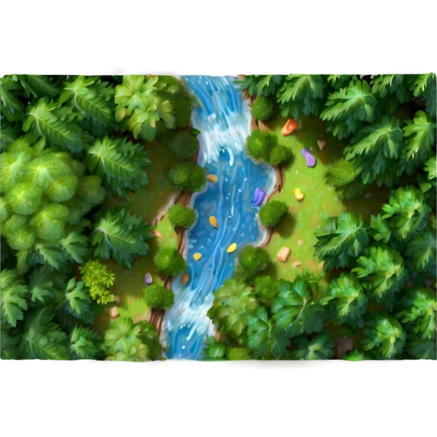 Forest River And Trees Png Bmn91 PNG