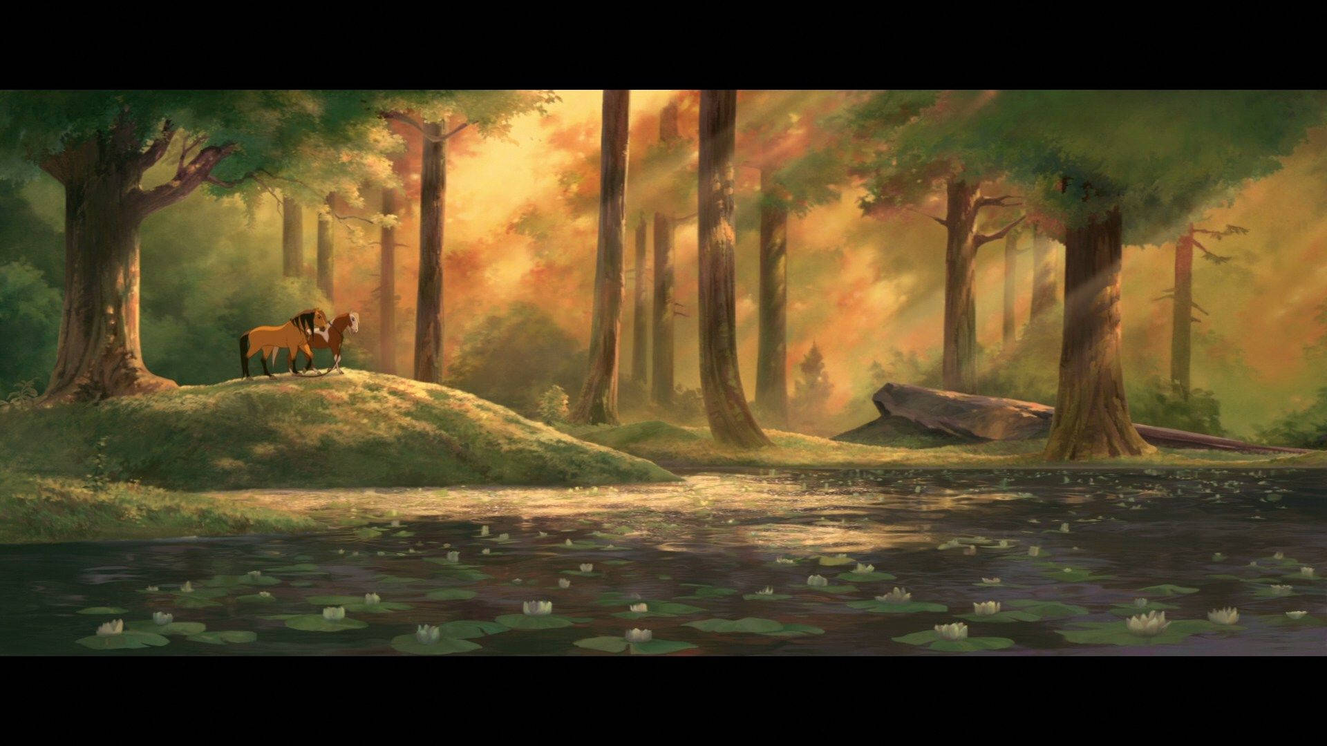 Forest Scene In Spirit Stallion Of The Cimarron Wallpaper