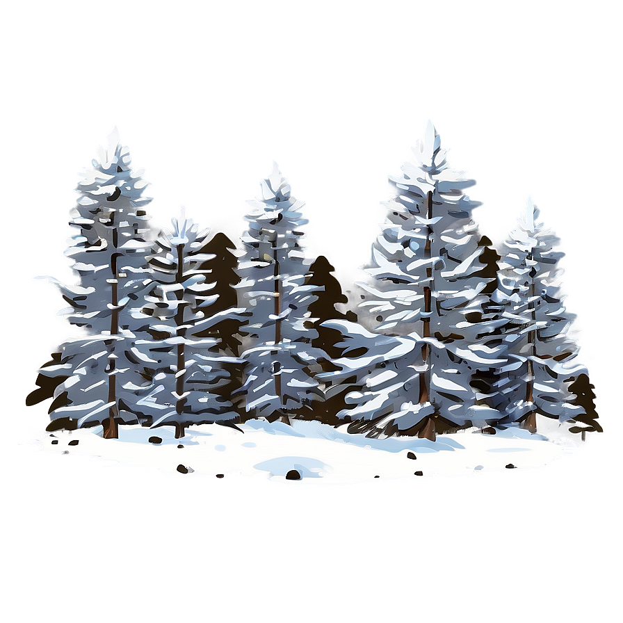 Forest Snowfall Serenity Png 59 PNG