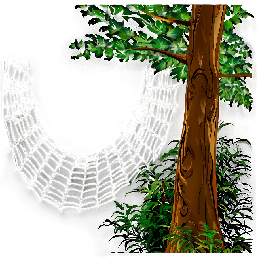 Forest Spider Web Tree PNG