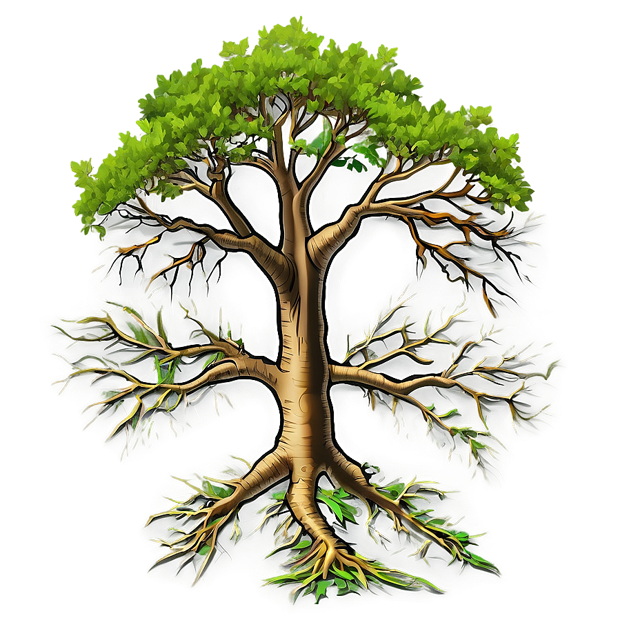 Forest Tree With Exposed Roots Png 91 PNG