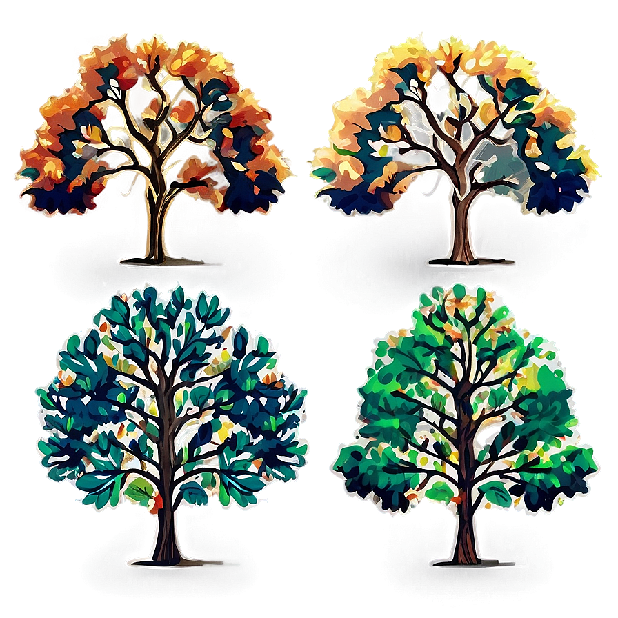 Forest Trees During Autumn Png 30 PNG