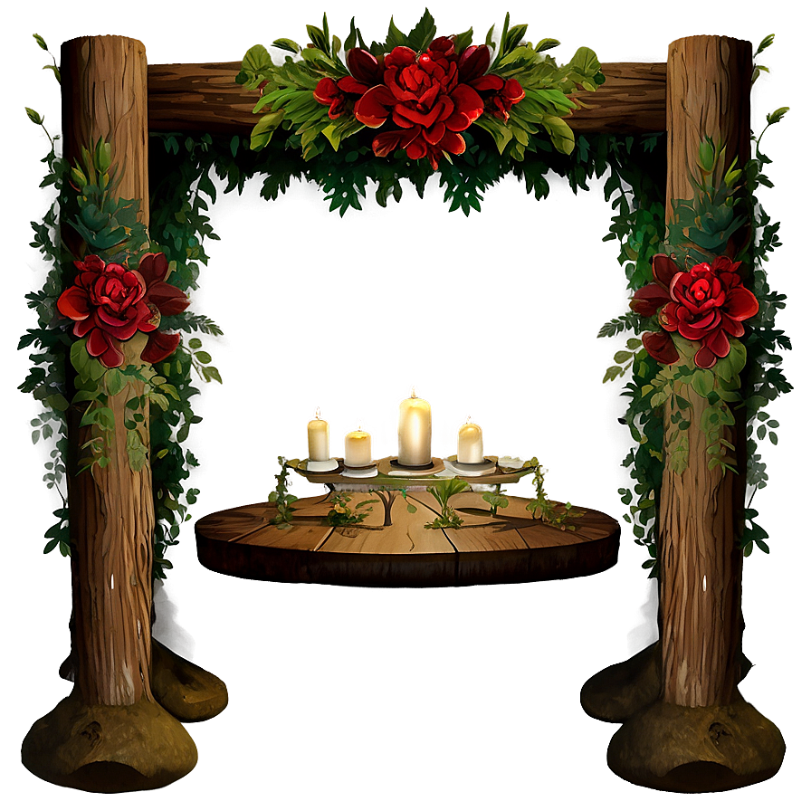 Forest Wedding Altar Png 06242024 PNG