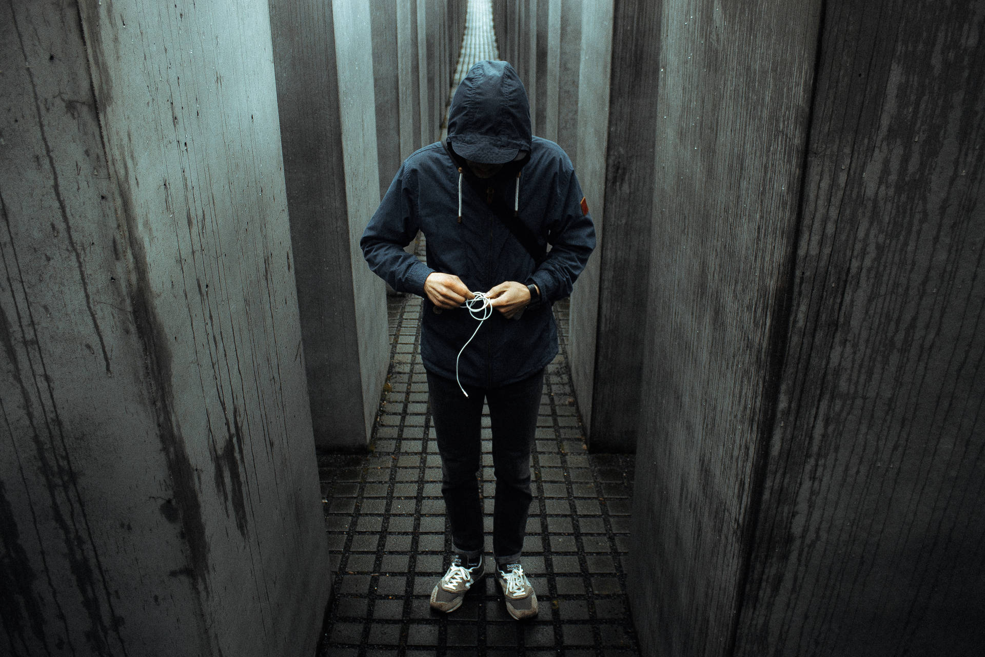 Forever Alone Boy In A Hoodie Wallpaper