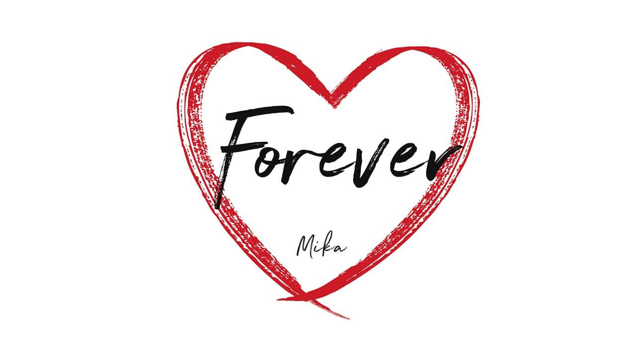 A Heart With The Word Forever Written On It Wallpaper