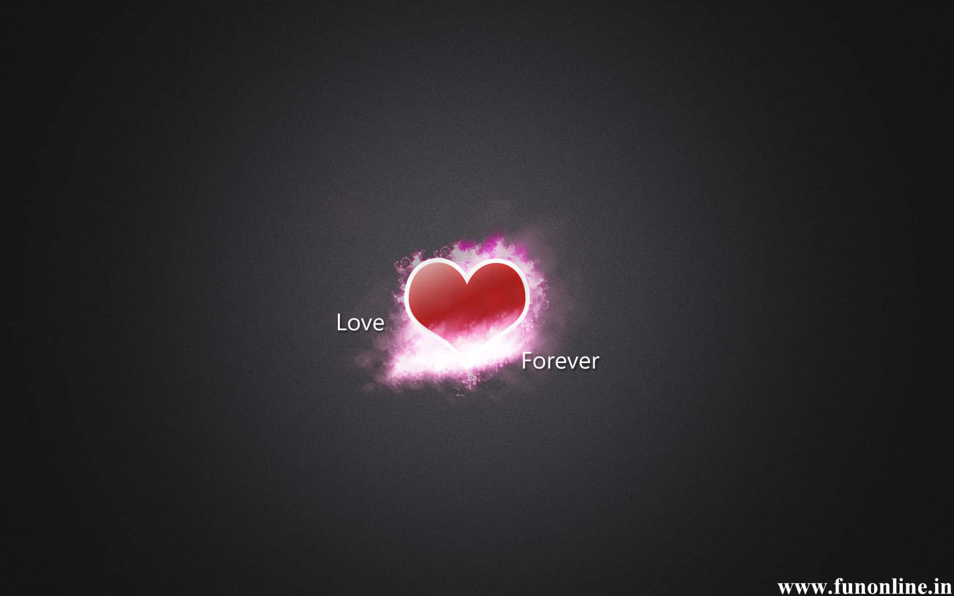 A Heart With The Words Love And Power Wallpaper