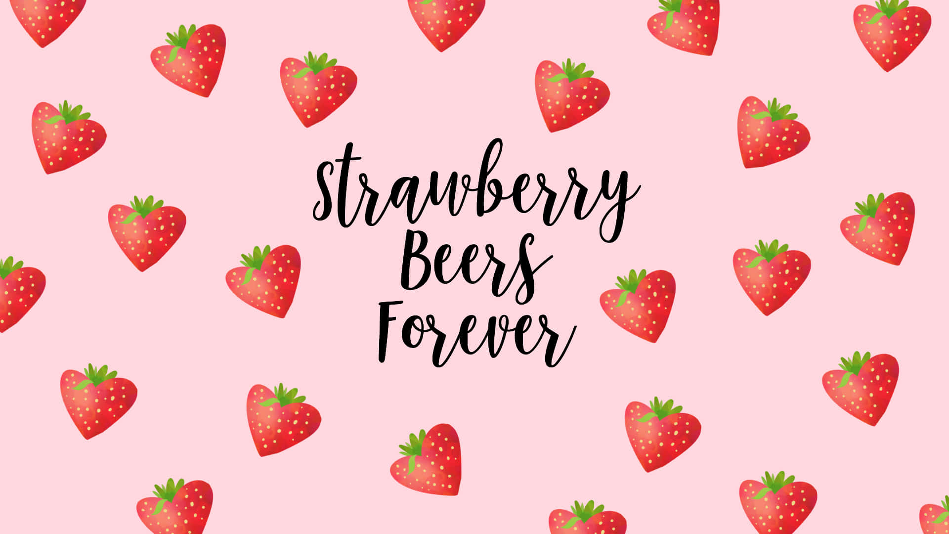 Strawberry Bears Forever Wallpaper