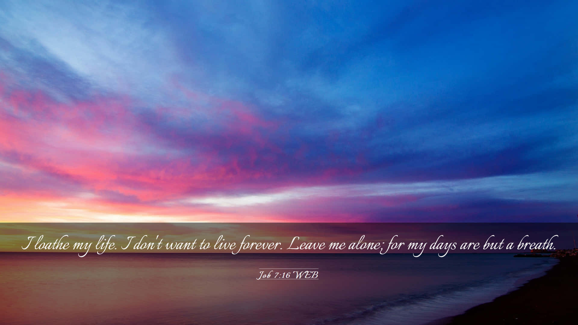 A Sunset With A Quote On It Wallpaper