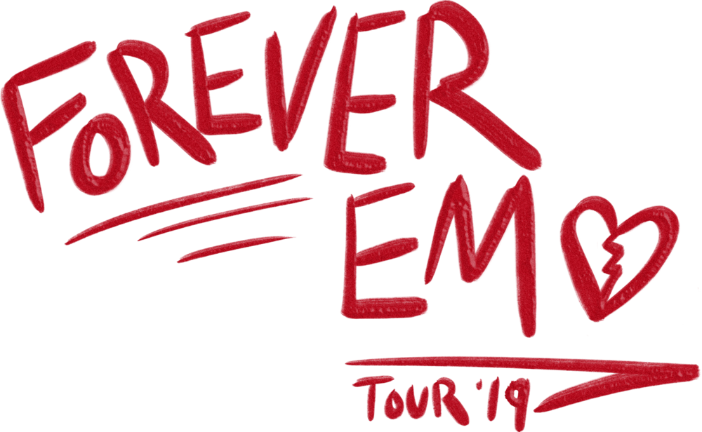 Forever Emo Tour Graphic PNG